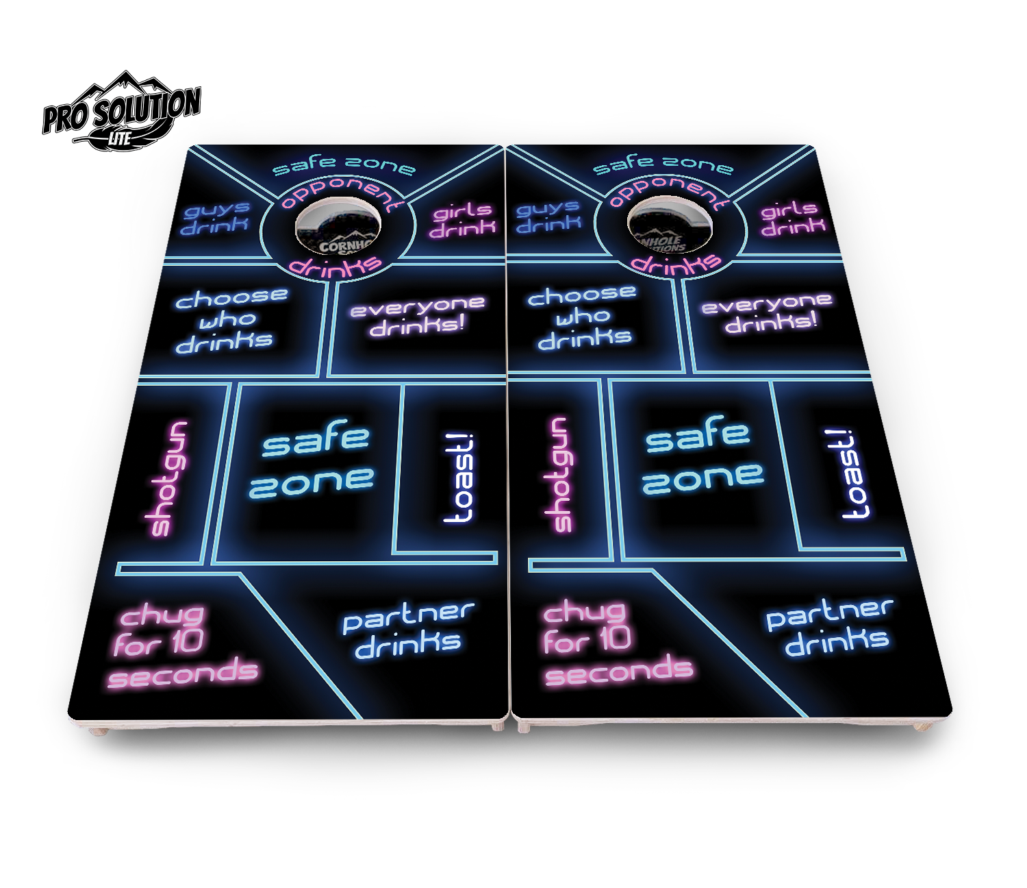 Drinking Game Cornhole Boards - Pro Solution Lite Series by Cornhole Solutions, custom cornhole board detail photo 2