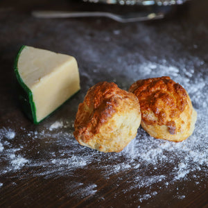 Jalapeño Dubliner Irish Cheese Buttermilk Scones detail view by Two and a Half Irishmen - Traditional Irish Baking