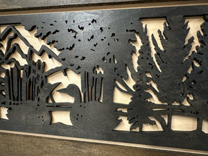 Wood Gun Cabinet Ducks On A Pond Wall Decoration - Hidden Gun Safe To Securely Store Your Gun In Plain Sight by Bellewood Designs by Bellewood Designs, Southern home decor detail