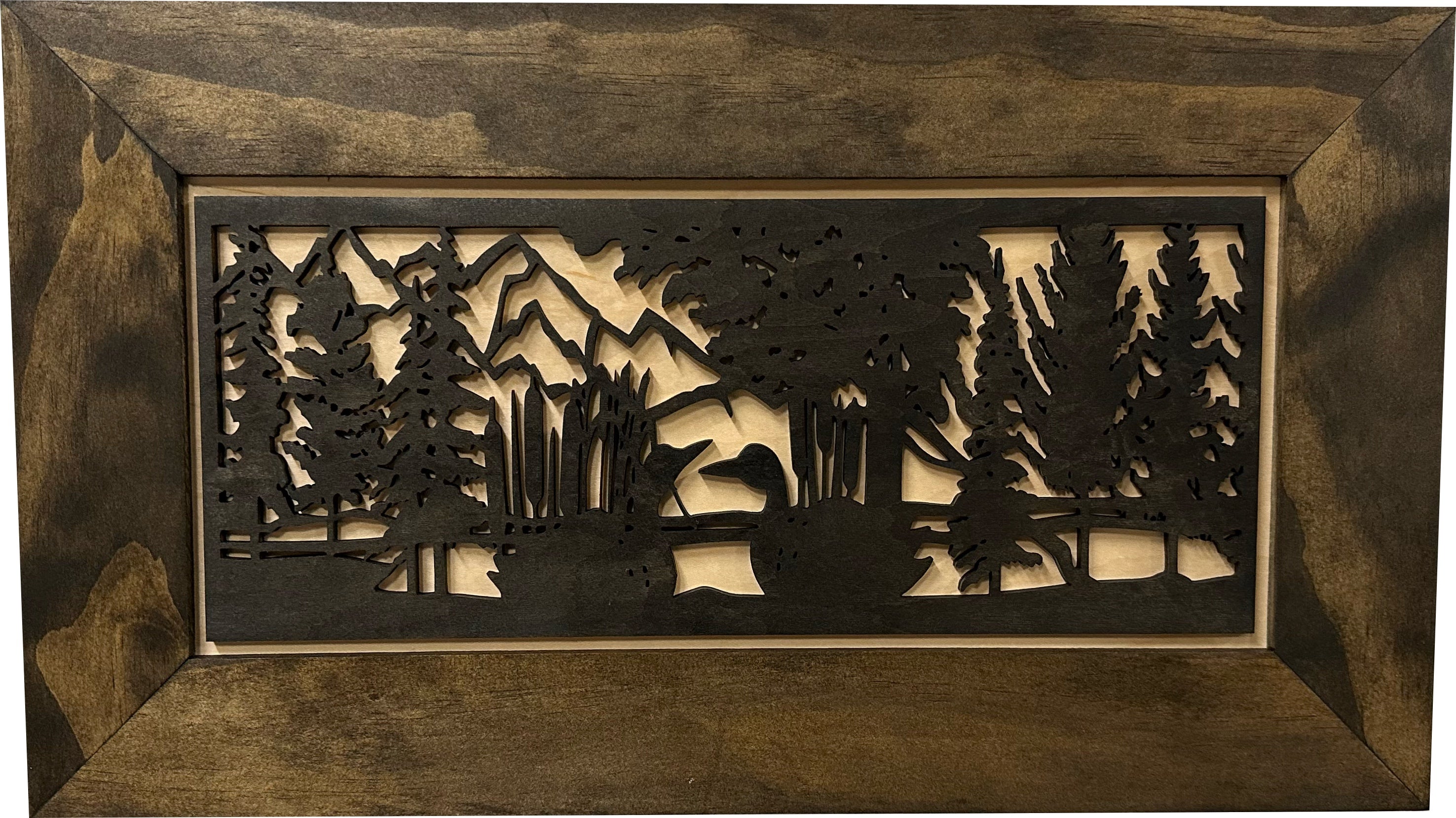 Wood Gun Cabinet Ducks On A Pond Wall Decoration - Hidden Gun Safe To Securely Store Your Gun In Plain Sight by Bellewood Designs by Bellewood Designs, Southern home decor detail