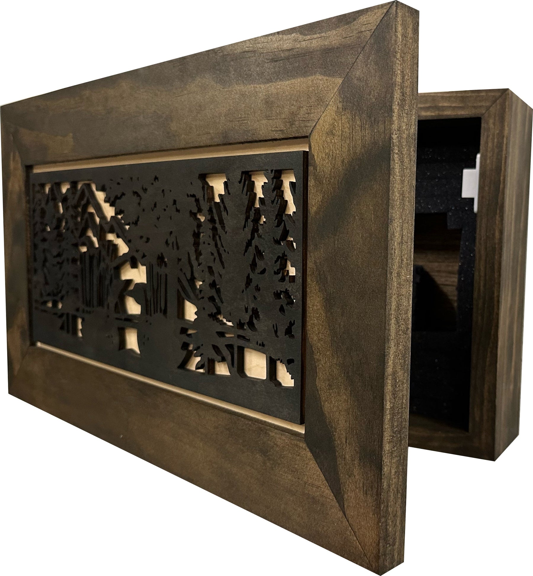Wood Gun Cabinet Ducks On A Pond Wall Decoration - Hidden Gun Safe To Securely Store Your Gun In Plain Sight by Bellewood Designs by Bellewood Designs, Southern home decor detail