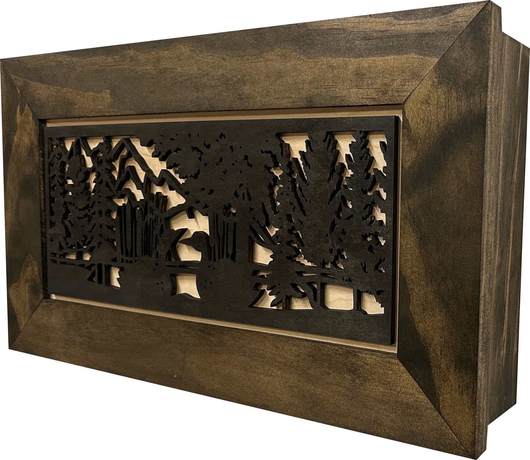 Wood Gun Cabinet Ducks On A Pond Wall Decoration - Hidden Gun Safe To Securely Store Your Gun In Plain Sight by Bellewood Designs by Bellewood Designs, Southern home decor detail
