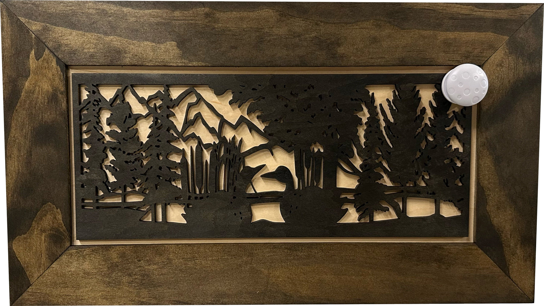 Wood Gun Cabinet Ducks On A Pond Wall Decoration - Hidden Gun Safe To Securely Store Your Gun In Plain Sight by Bellewood Designs by Bellewood Designs, Southern home decor detail