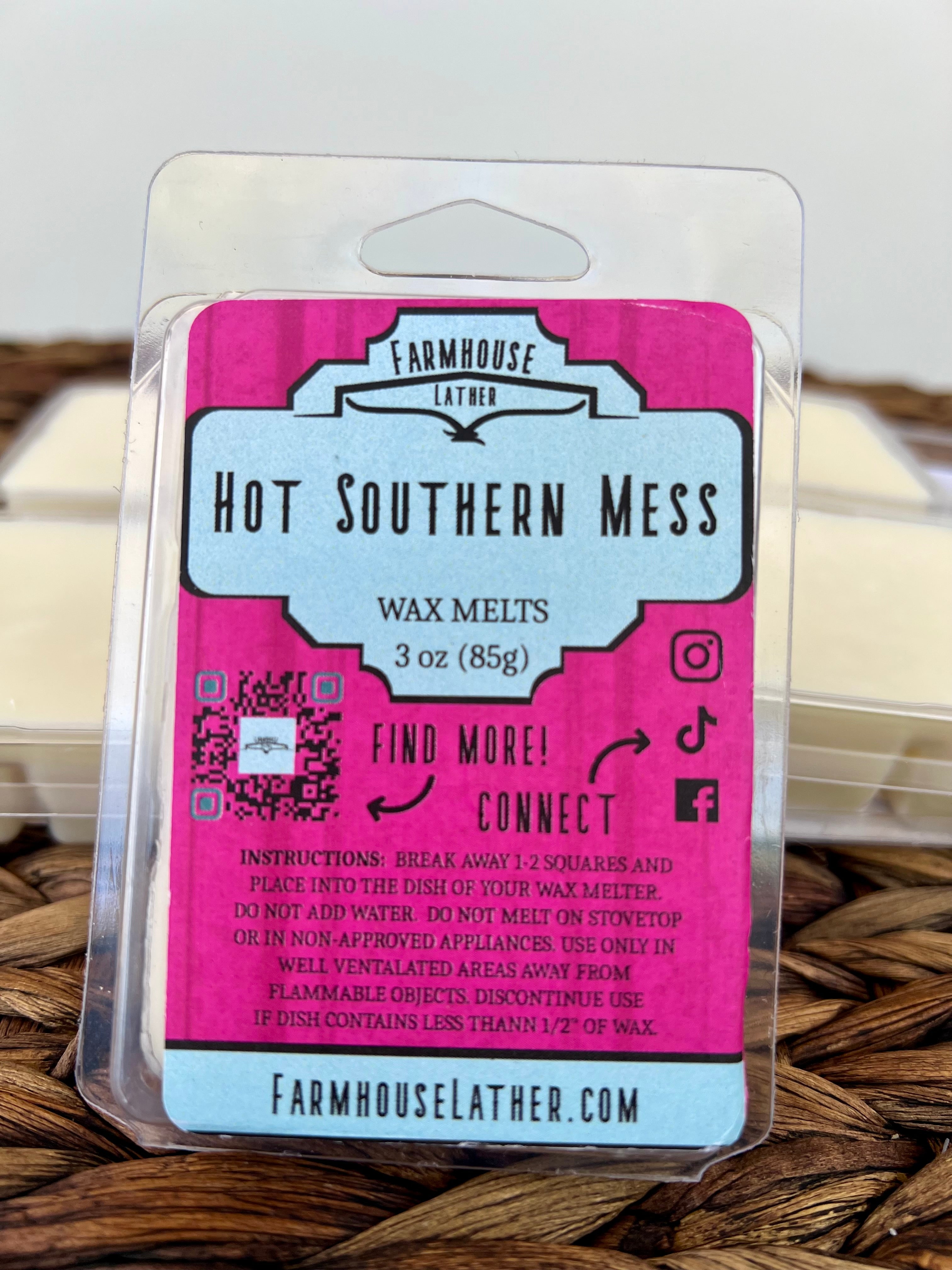 Farmhouse Lather Hot Southern Mess wax melt image 1
