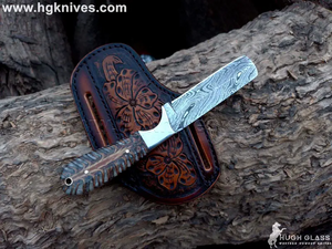 Pine Cone Resin Bull Cutter Knife by Divine Knives, product view 3