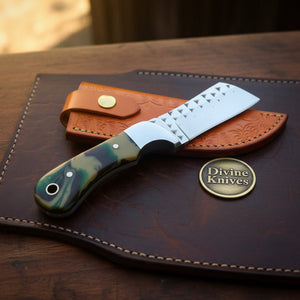 Camo Resin Rasp Bull Cutter Knife with Broad product detail, view 3