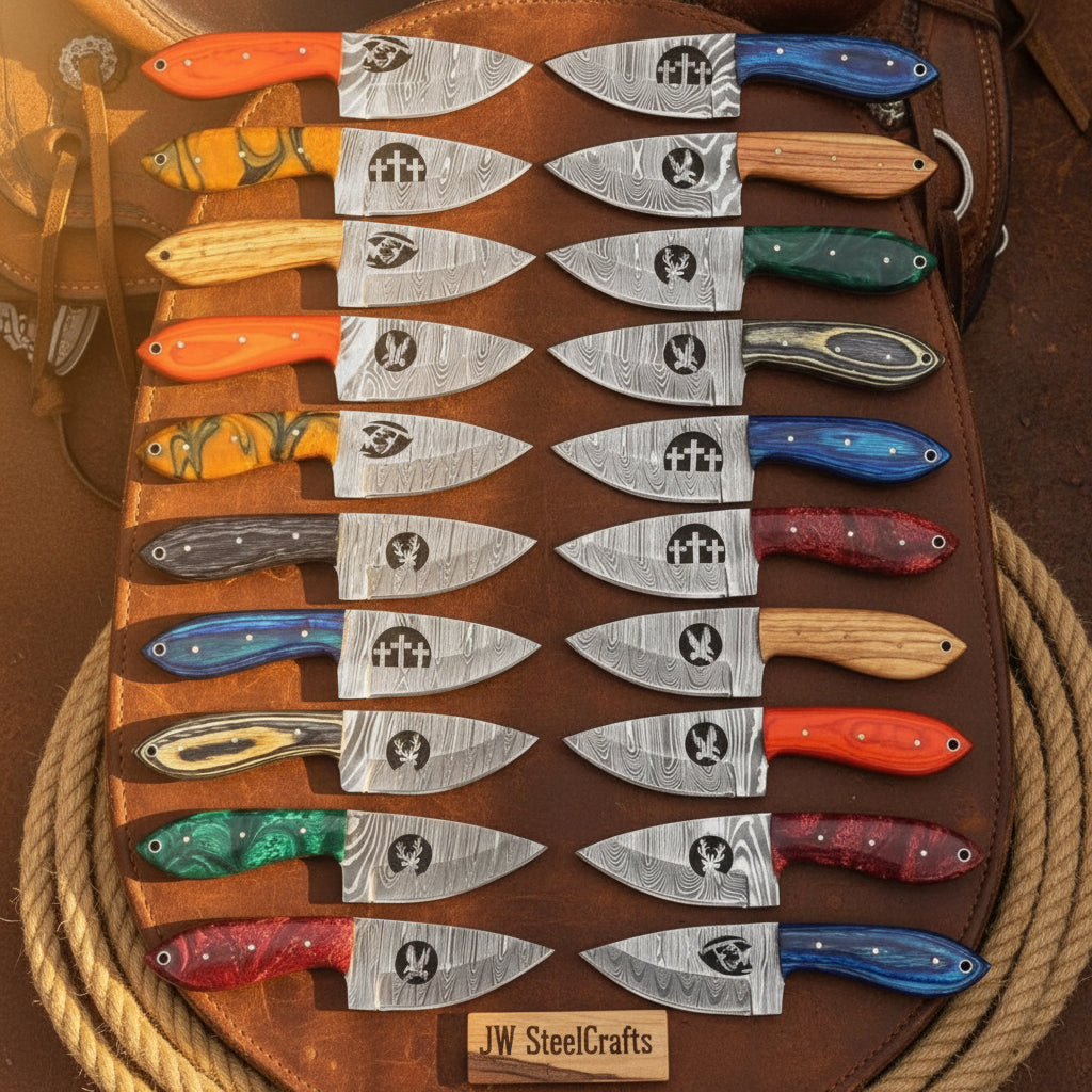 Frontier Emblem 20-Piece Knife Set by JW SteelCrafts