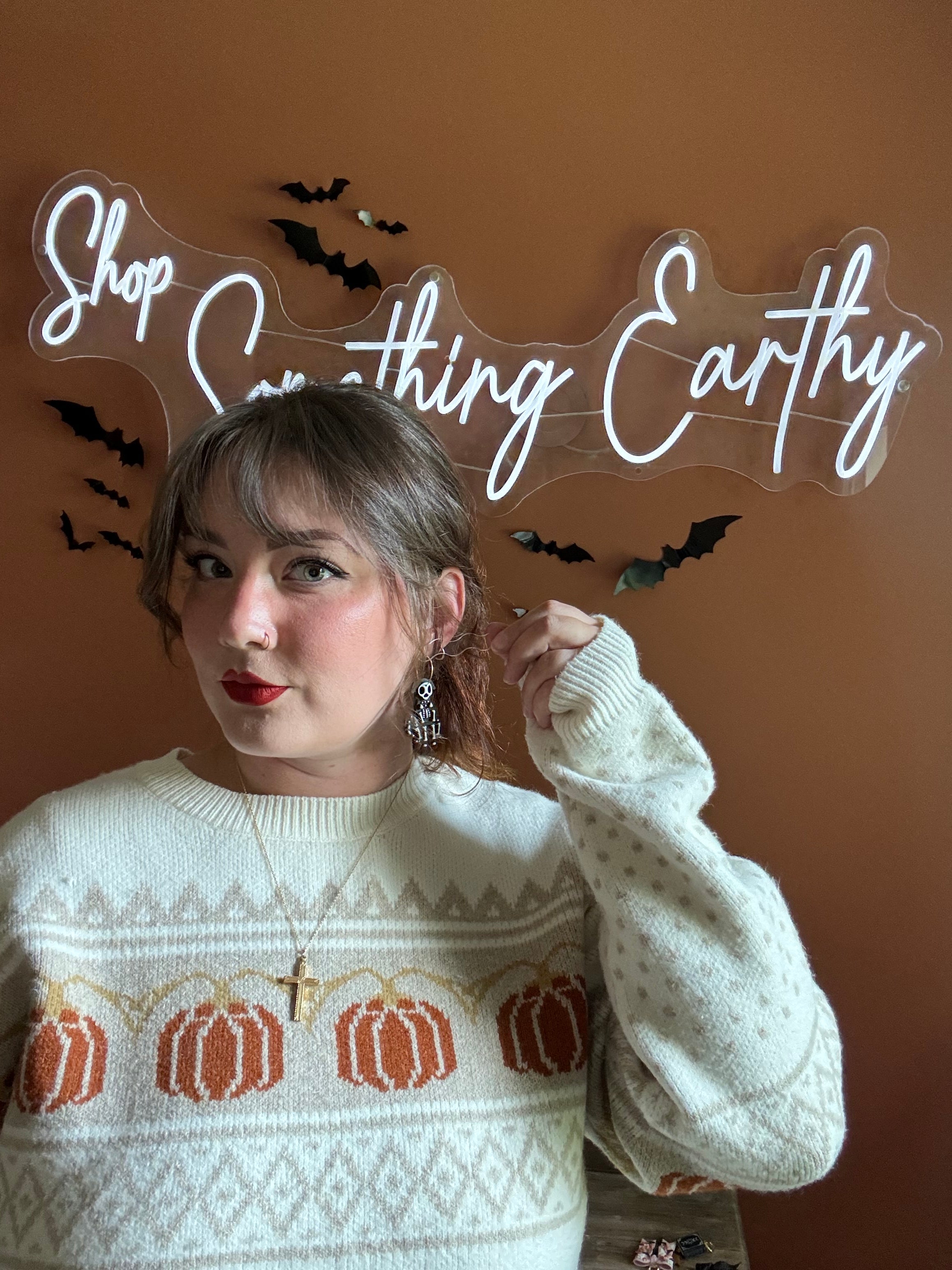 Skelepups handmade polymer clay earrings by Shop Something Earthy — view 2 of 2