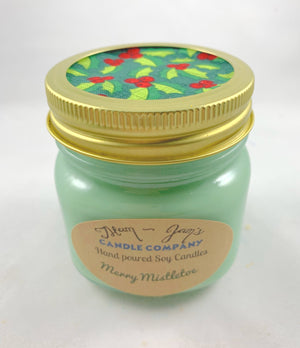 Merry Mistletoe soy candle and wax melts by Mam Jam’s Candle Company