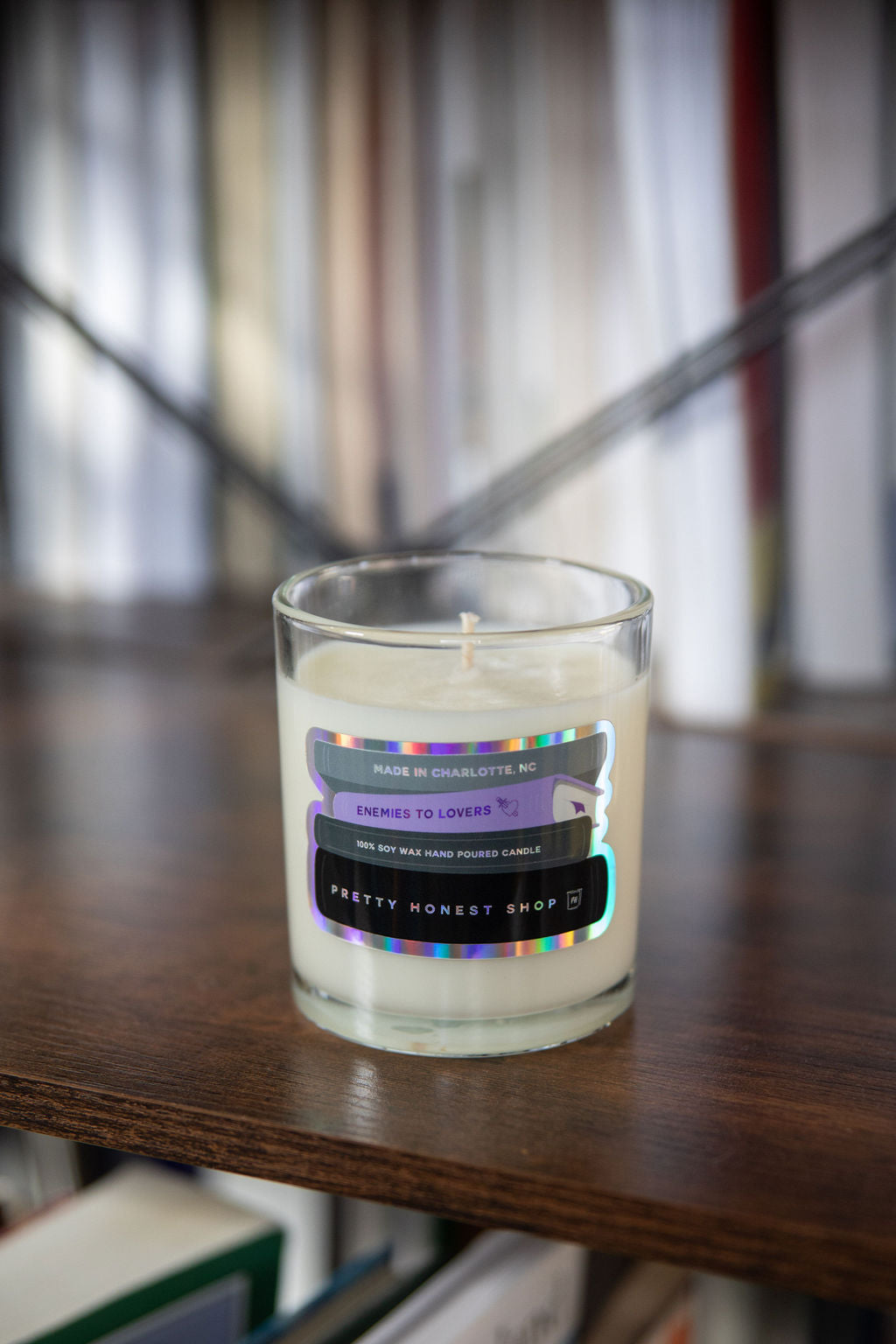 Enemies to Lovers Book Candle by Pretty Honest Candles