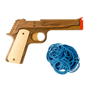 Model 1911 Rubber Band Gun by Elastic Precision, Southern food gift detail photo 2
