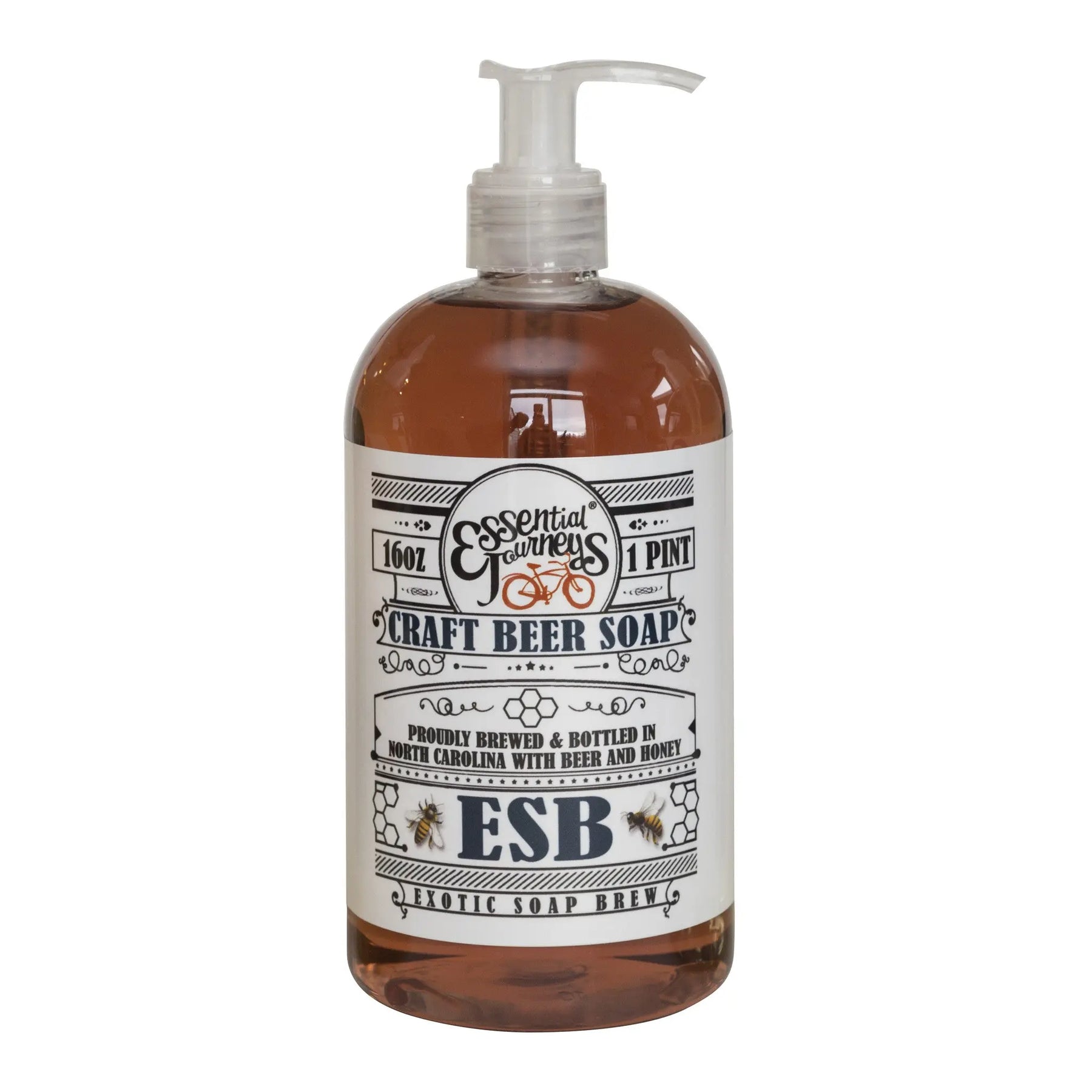 Esb Craft Beer Soap ~ 16 Oz. Liquid Soap by Essential Journeys, natural skincare main product photo