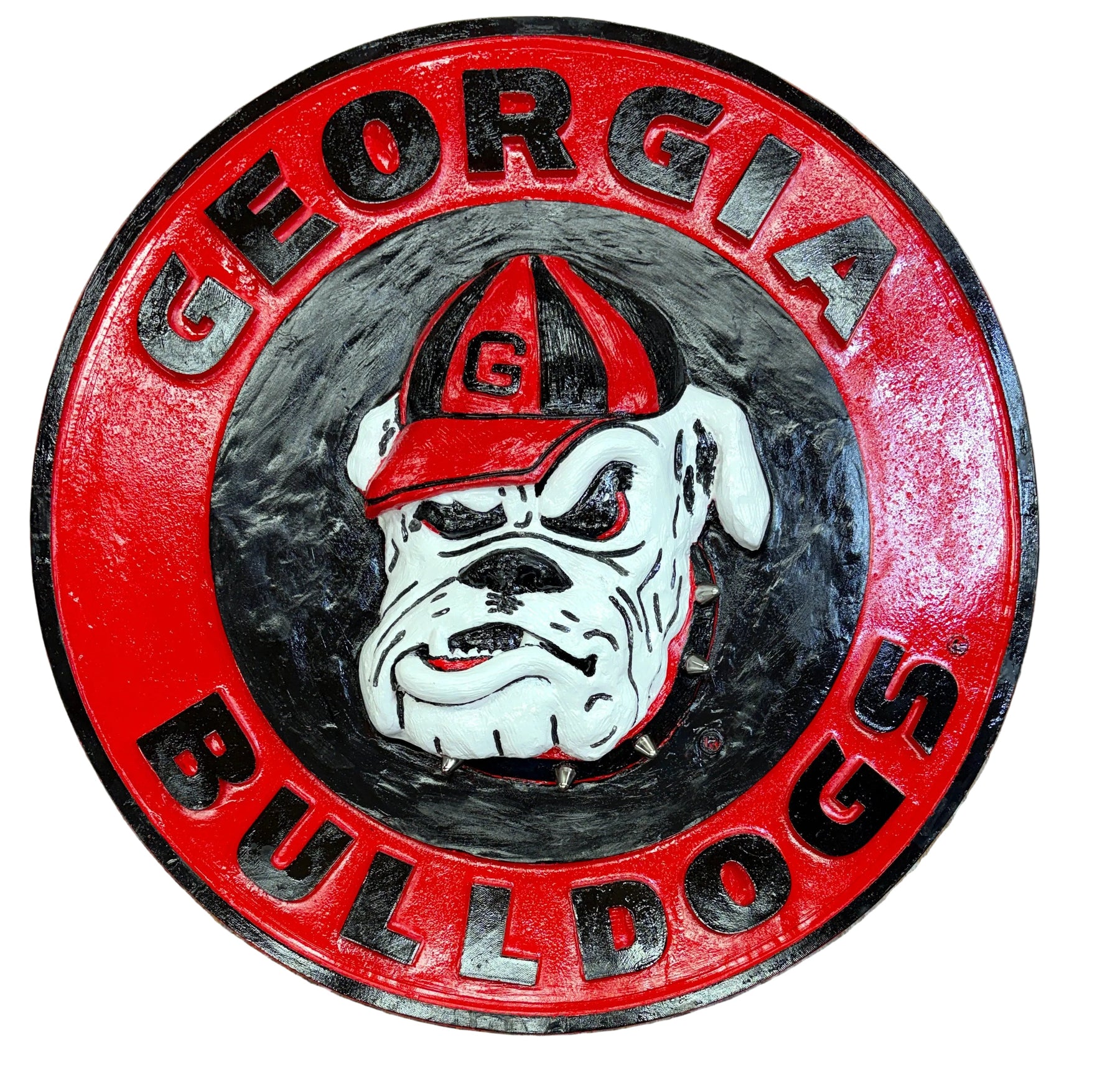 Georgia Bulldogs 3D Wall Sign with Spiked Collar alternate view 5