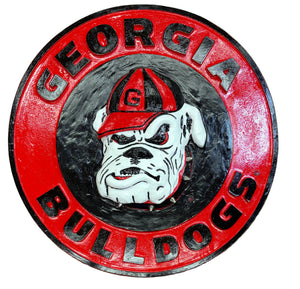 Georgia Bulldogs 3D Wall Sign with Spiked Collar alternate view 5