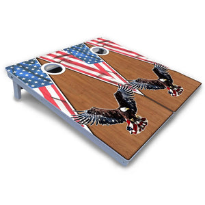 Eagle Triangle Wood Cornhole Boards - All Weather Series by Cornhole Solutions, custom cornhole board detail photo 3