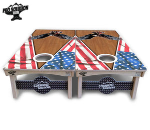 Eagle Triangle Wood Cornhole Boards - Pro Solution Elite Series by Cornhole Solutions, custom cornhole board detail photo 4