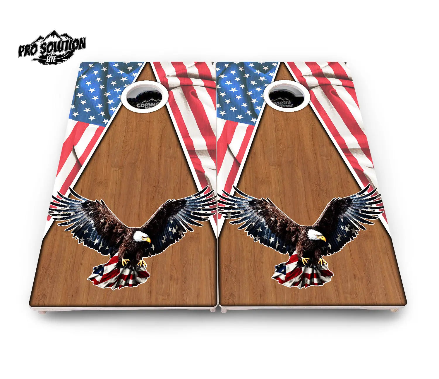 Eagle Triangle Wood Cornhole Boards - Pro Solution Lite Series by Cornhole Solutions, custom cornhole board detail photo 4