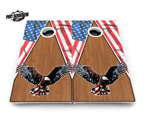 Eagle Triangle Wood Cornhole Boards - Pro Solution Lite Series by Cornhole Solutions, custom cornhole board detail photo 4