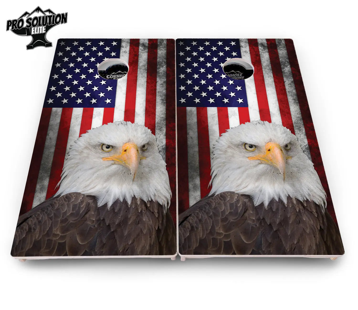 Eagle USA Flag Cornhole Boards - Pro Solution Elite Series by Cornhole Solutions, custom cornhole board detail photo 4