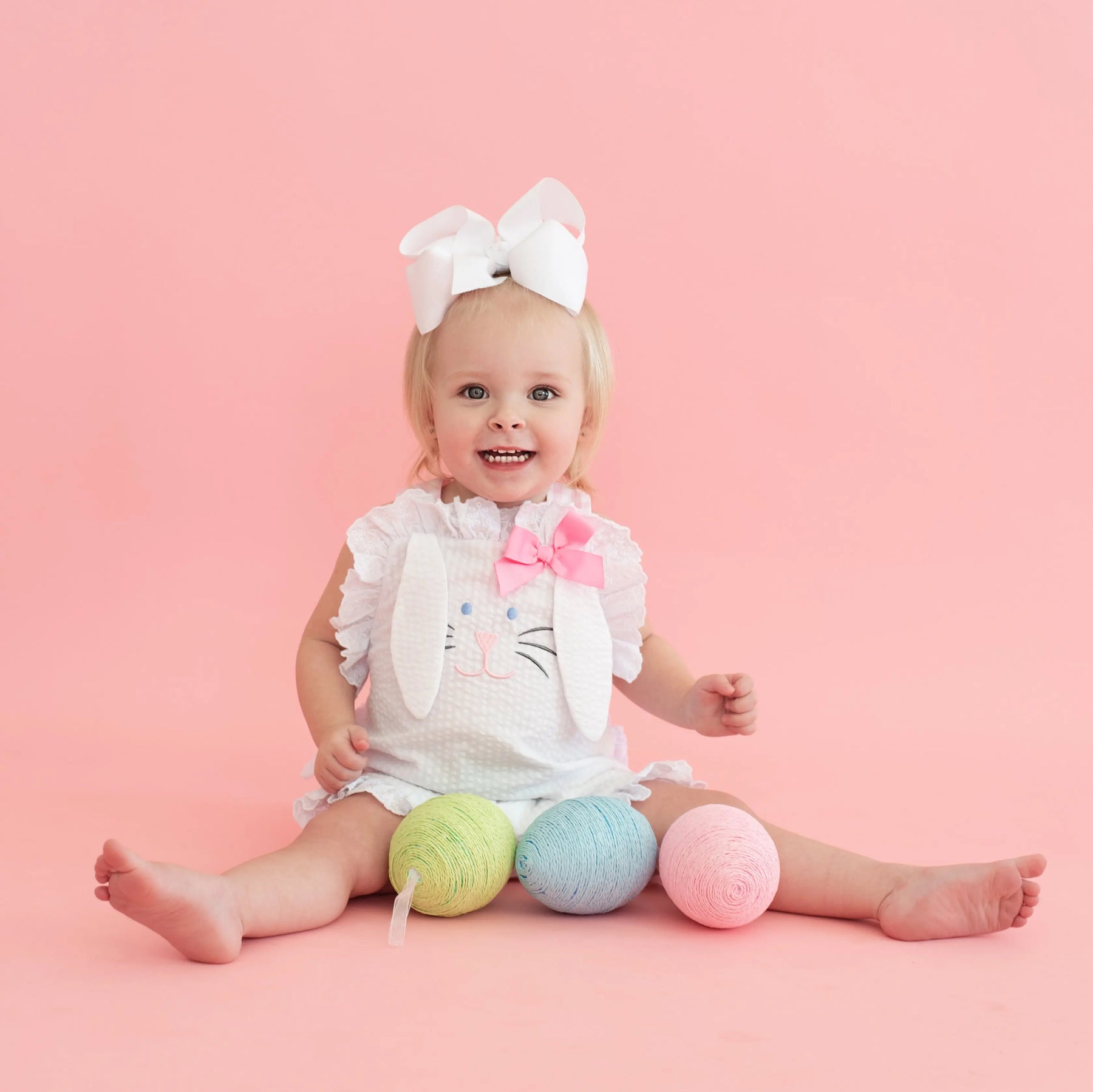 Easter Bunny Bubble by Seven Lantern Lane, children's boutique clothing detail photo 11