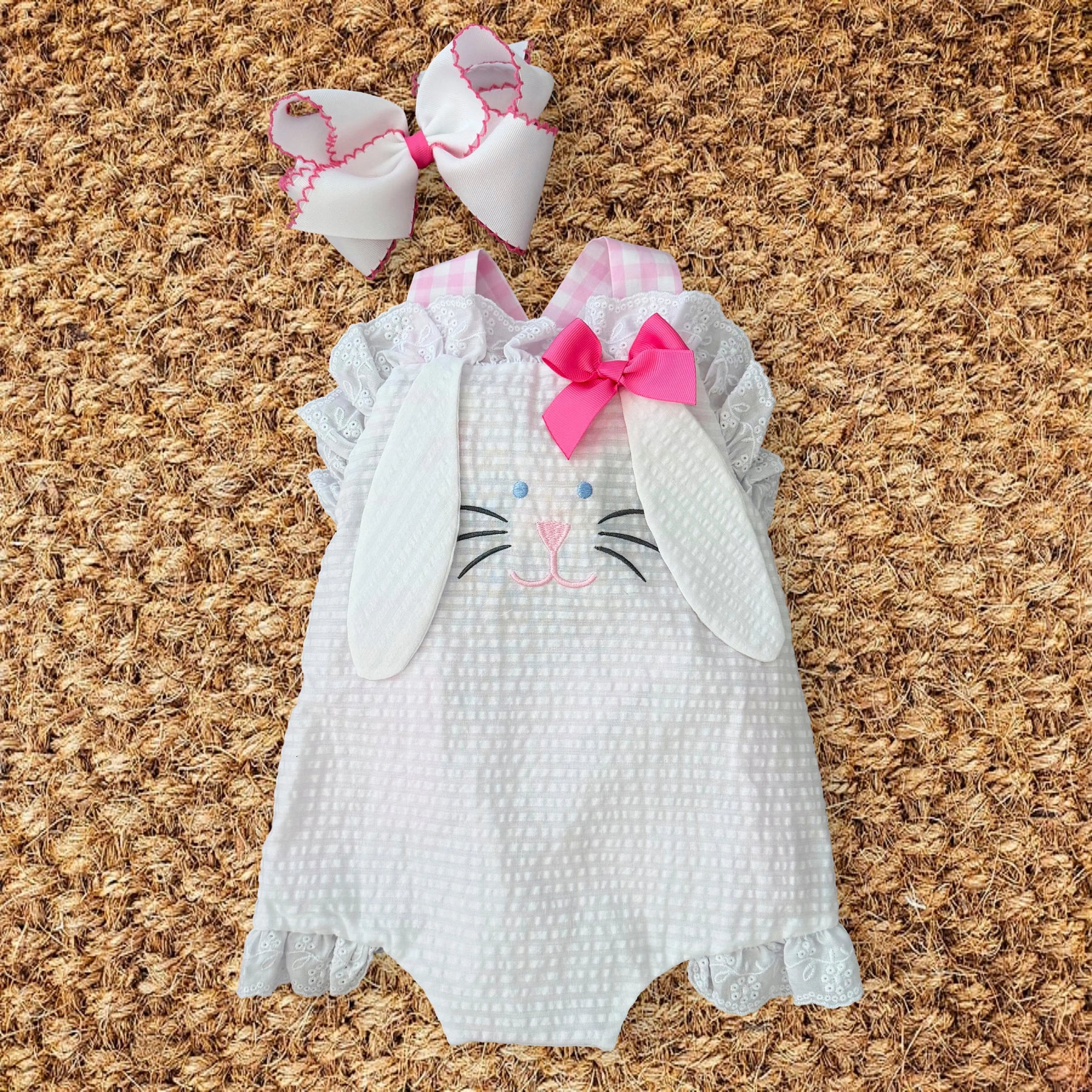Easter Bunny Bubble by Seven Lantern Lane, children's boutique clothing detail photo 18
