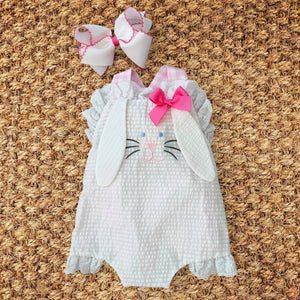 Easter Bunny Bubble by Seven Lantern Lane, children's boutique clothing detail photo 18