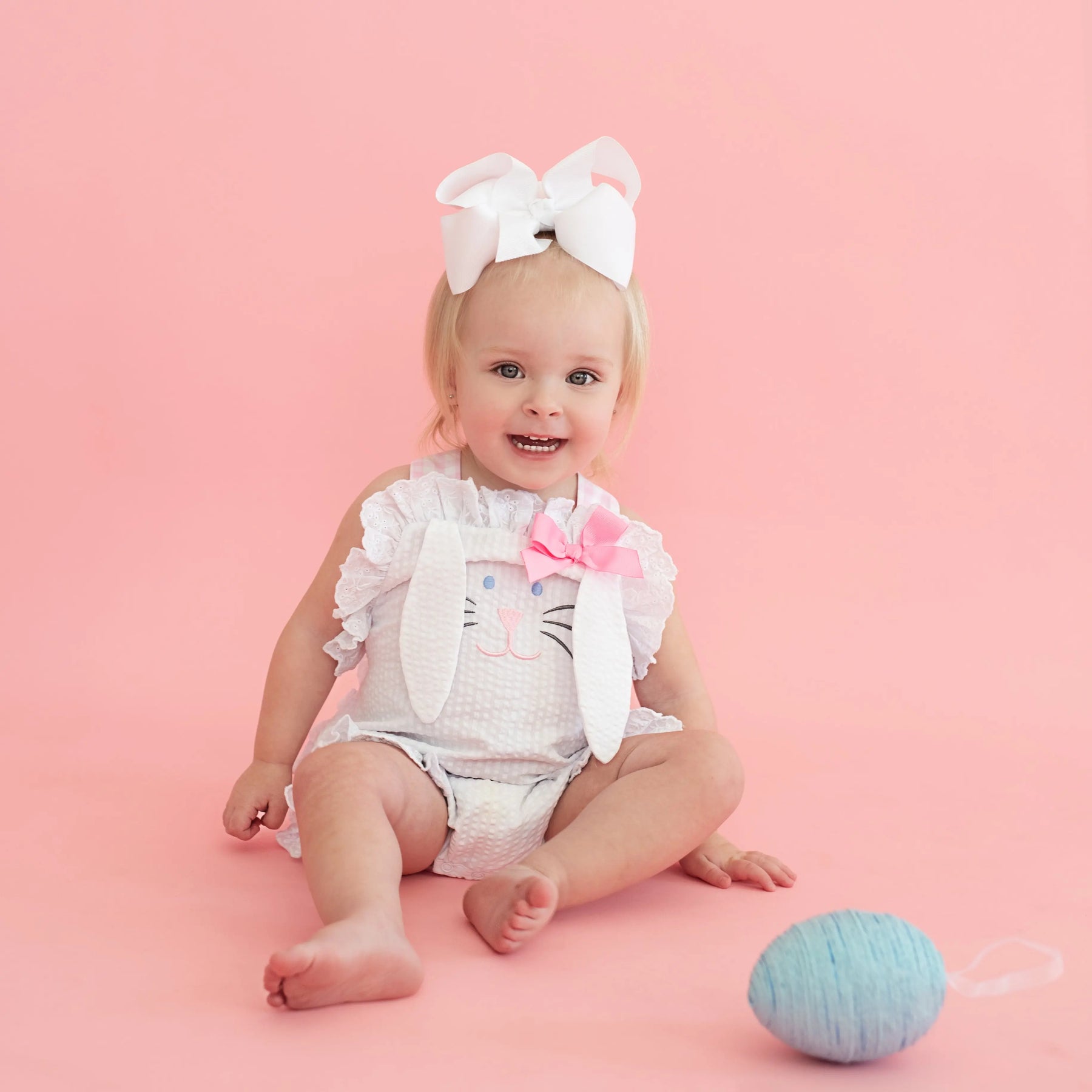 Easter Bunny Bubble by Seven Lantern Lane, children's boutique clothing detail photo 23