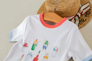 Eat More Snoballs Organic Cotton Kids Tshirt by Nola Tawk, Southern lifestyle apparel detail photo 2