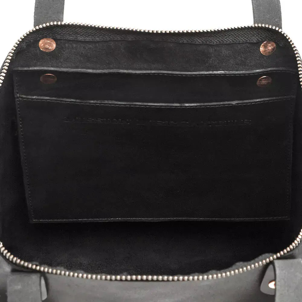 Eden LARGE Leather Tote Bag - Zippered by Mission Mercantile Leather Goods, handmade leather goods detail photo 20