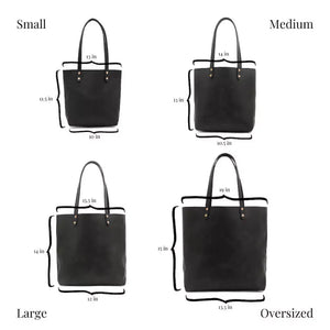 Eden LARGE Leather Tote Bag - Zippered by Mission Mercantile Leather Goods, handmade leather goods detail photo 33