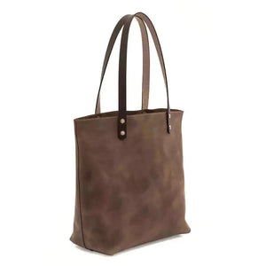Eden MEDIUM Leather Tote Bag - Classic by Mission Mercantile Leather Goods, handmade leather goods detail photo 5