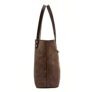 Eden MEDIUM Leather Tote Bag - Classic by Mission Mercantile Leather Goods, handmade leather goods detail photo 6