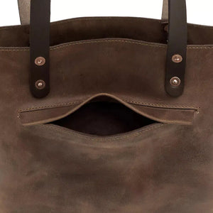 Eden MEDIUM Leather Tote Bag - Classic by Mission Mercantile Leather Goods, handmade leather goods detail photo 8