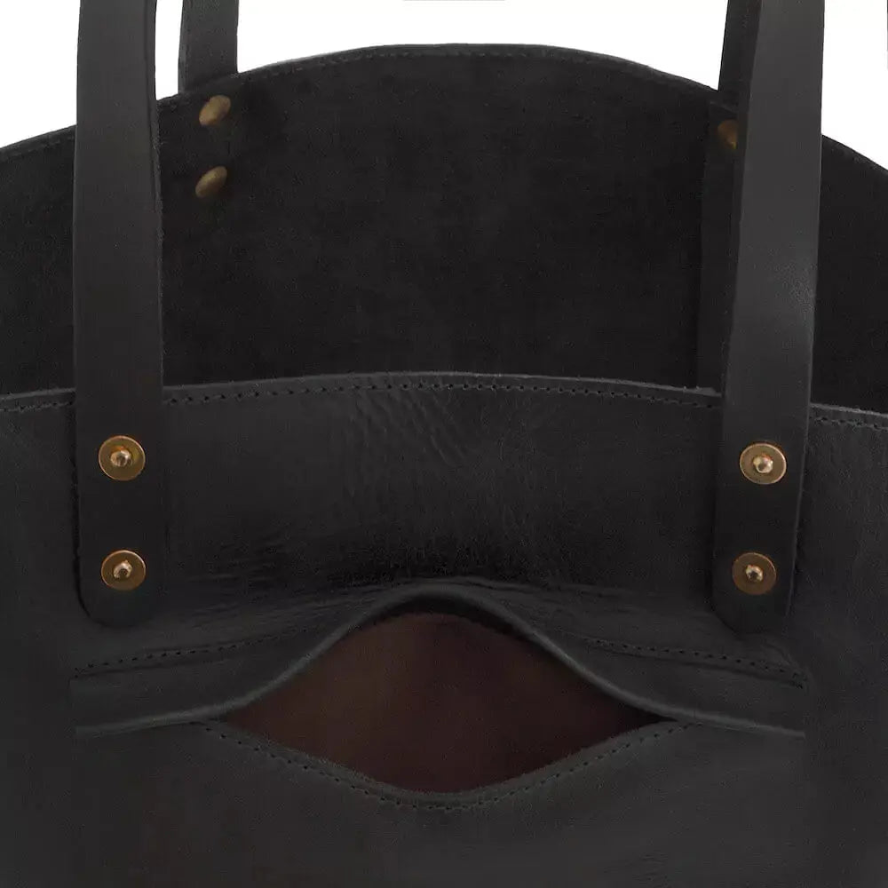 Eden MEDIUM Leather Tote Bag - Classic by Mission Mercantile Leather Goods, handmade leather goods detail photo 18