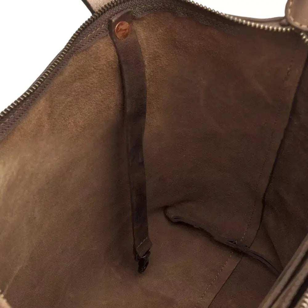 Eden MEDIUM Leather Tote Bag - Zippered by Mission Mercantile Leather Goods, handmade leather goods detail photo 11