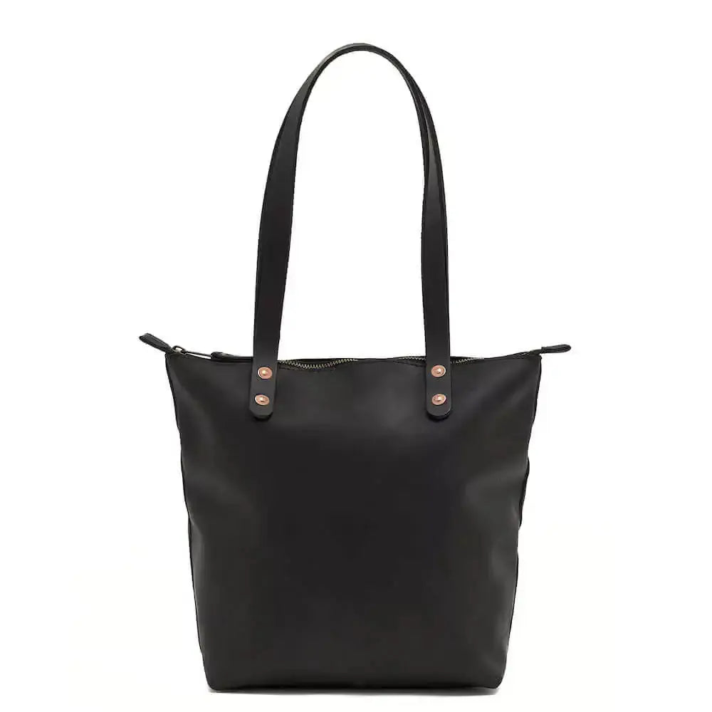 Eden MEDIUM Leather Tote Bag - Zippered by Mission Mercantile Leather Goods, handmade leather goods detail photo 14