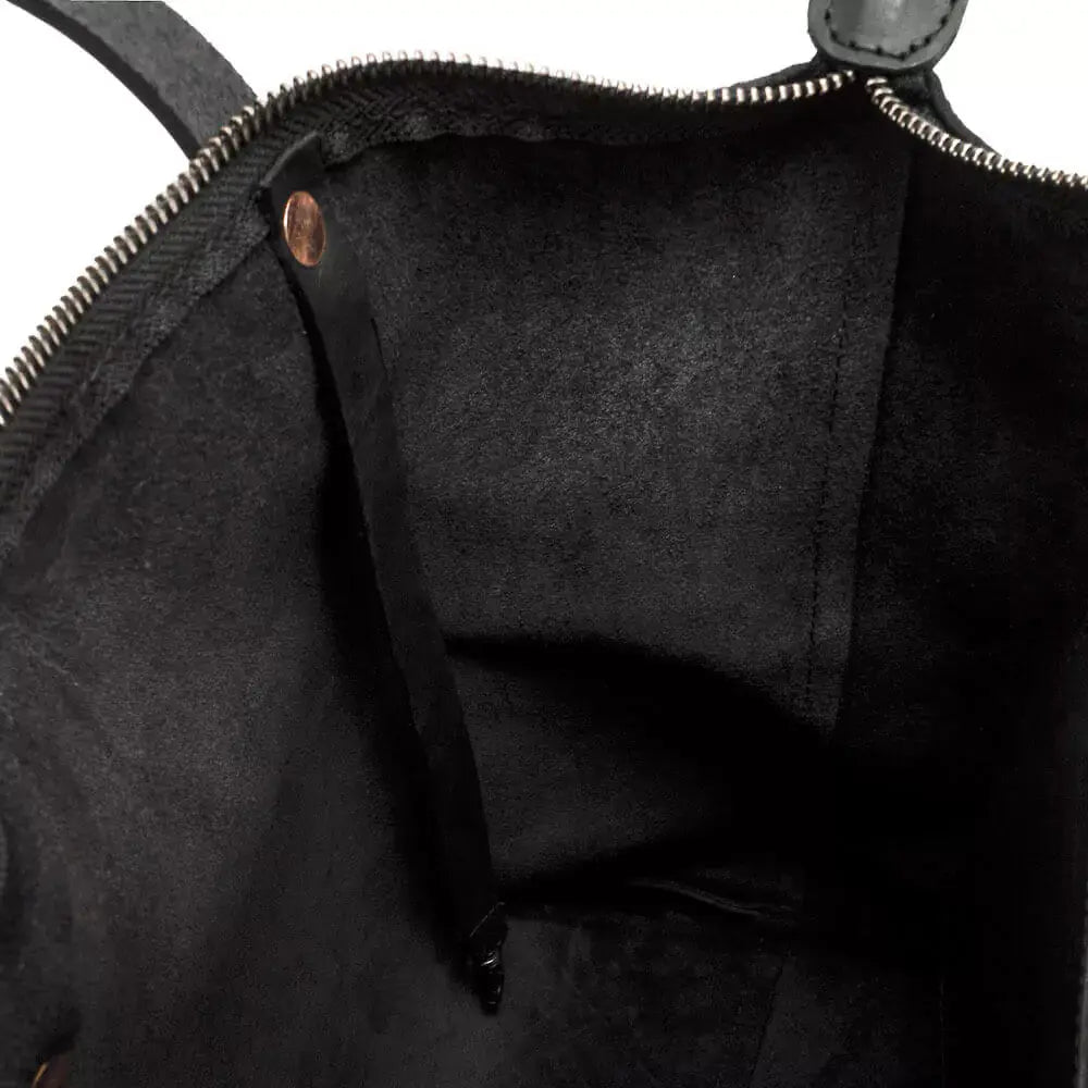 Eden MEDIUM Leather Tote Bag - Zippered by Mission Mercantile Leather Goods, handmade leather goods detail photo 21