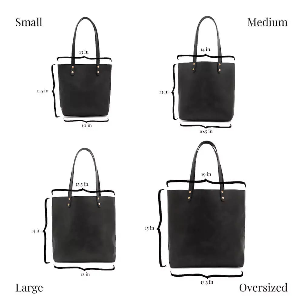 Eden MEDIUM Leather Tote Bag - Zippered by Mission Mercantile Leather Goods, handmade leather goods detail photo 23