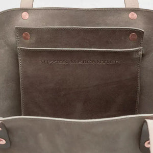 Eden OVERSIZED Leather Tote Bag - Classic by Mission Mercantile Leather Goods, handmade leather goods detail photo 10