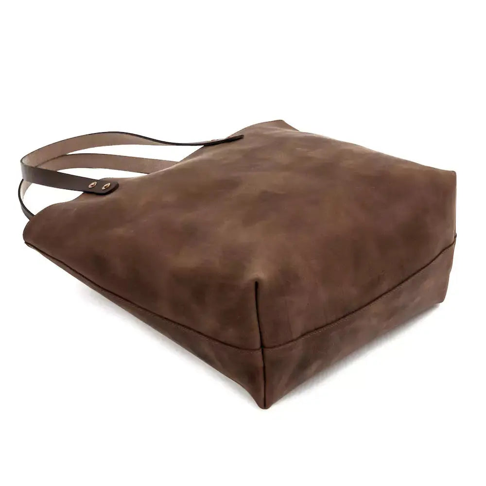 Eden OVERSIZED Leather Tote Bag - Classic by Mission Mercantile Leather Goods, handmade leather goods detail photo 18