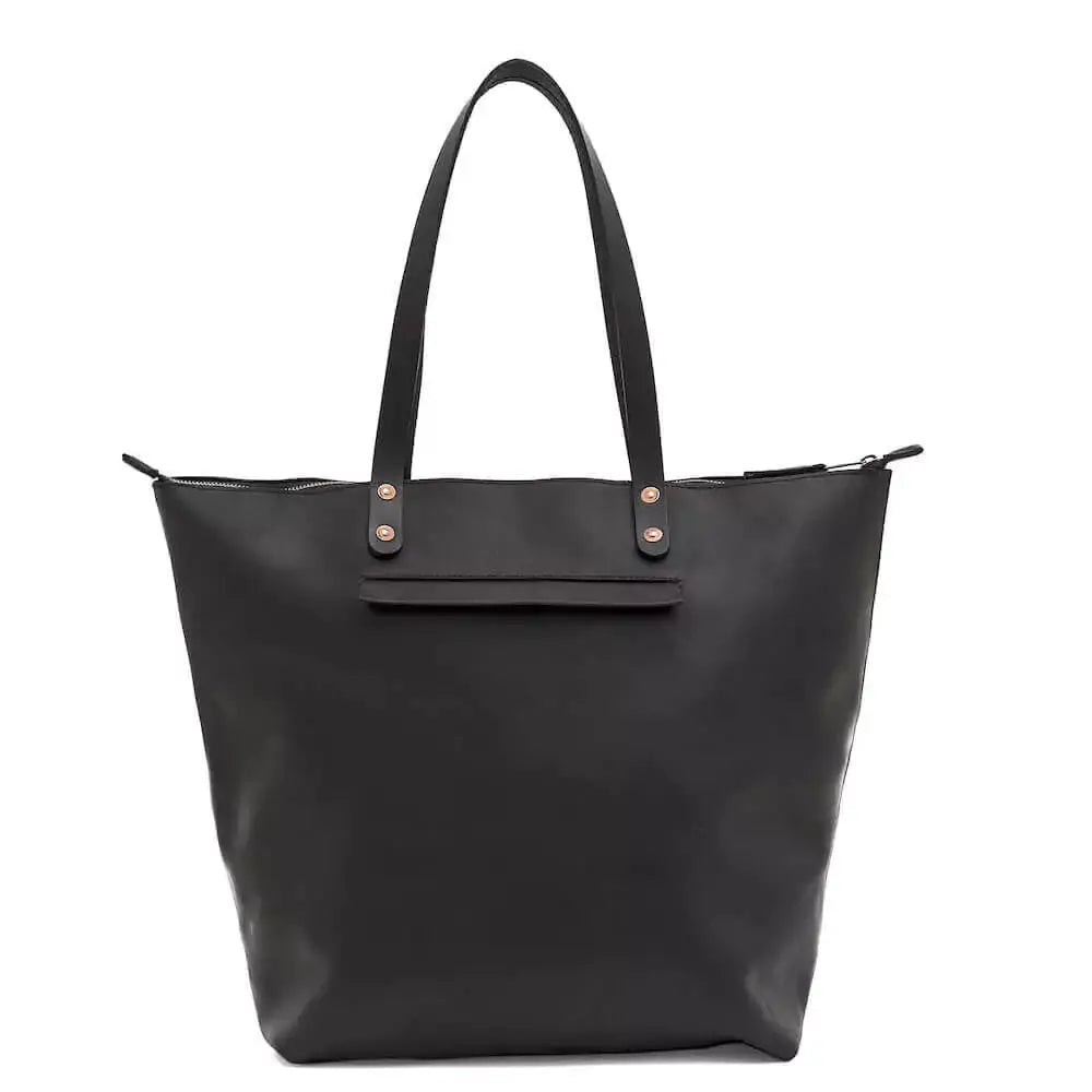 Eden OVERSIZED Leather Tote Bag - Zippered by Mission Mercantile Leather Goods, handmade leather goods detail photo 5