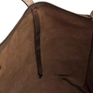 Eden OVERSIZED Leather Tote Bag - Zippered by Mission Mercantile Leather Goods, handmade leather goods detail photo 21