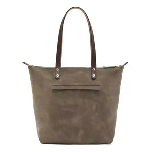 Eden OVERSIZED Leather Tote Bag - Zippered by Mission Mercantile Leather Goods, handmade leather goods detail photo 25