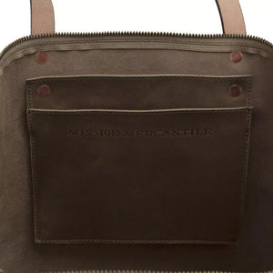 Eden OVERSIZED Leather Tote Bag - Zippered by Mission Mercantile Leather Goods, handmade leather goods detail photo 31