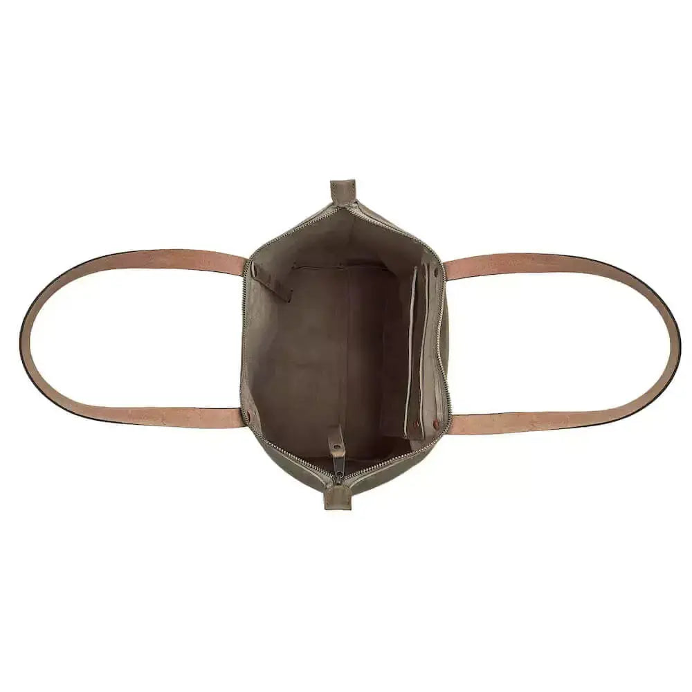 Eden OVERSIZED Leather Tote Bag - Zippered by Mission Mercantile Leather Goods, handmade leather goods detail photo 32