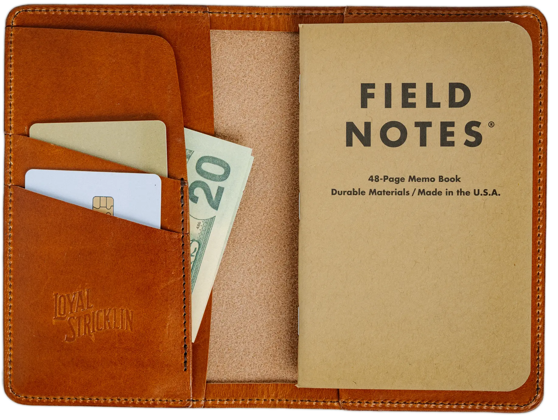Edison Wallet - Tobacco by Loyal Stricklin, handmade leather goods main product photo