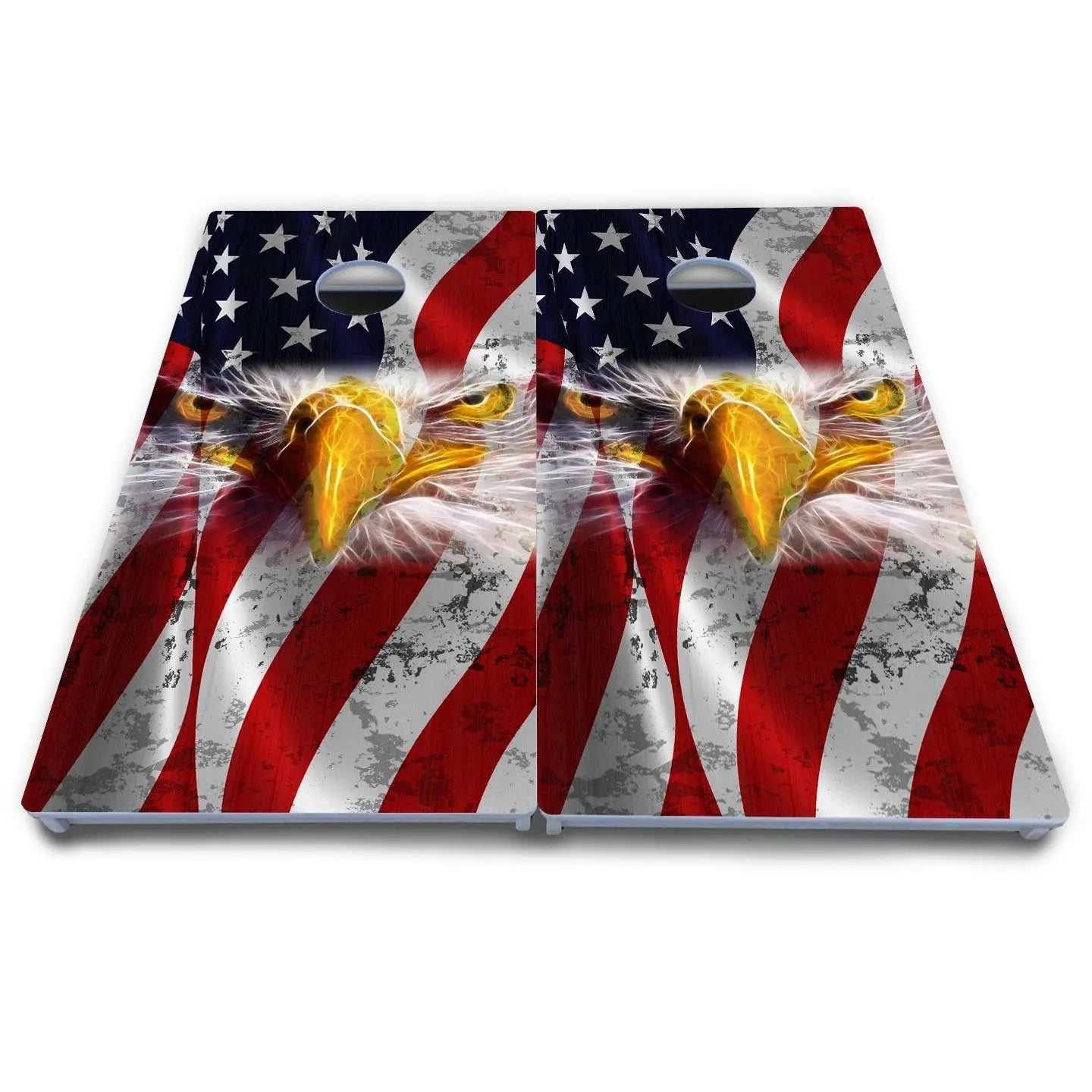 Electric Eagle Cornhole Boards - All Weather Series by Cornhole Solutions, custom cornhole board detail photo 4