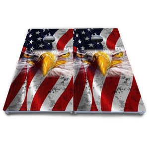 Electric Eagle Cornhole Boards - All Weather Series by Cornhole Solutions, custom cornhole board detail photo 4