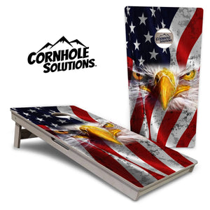 Electric Eagle Cornhole Boards - Professional Tournament Series by Cornhole Solutions, custom cornhole board main product photo
