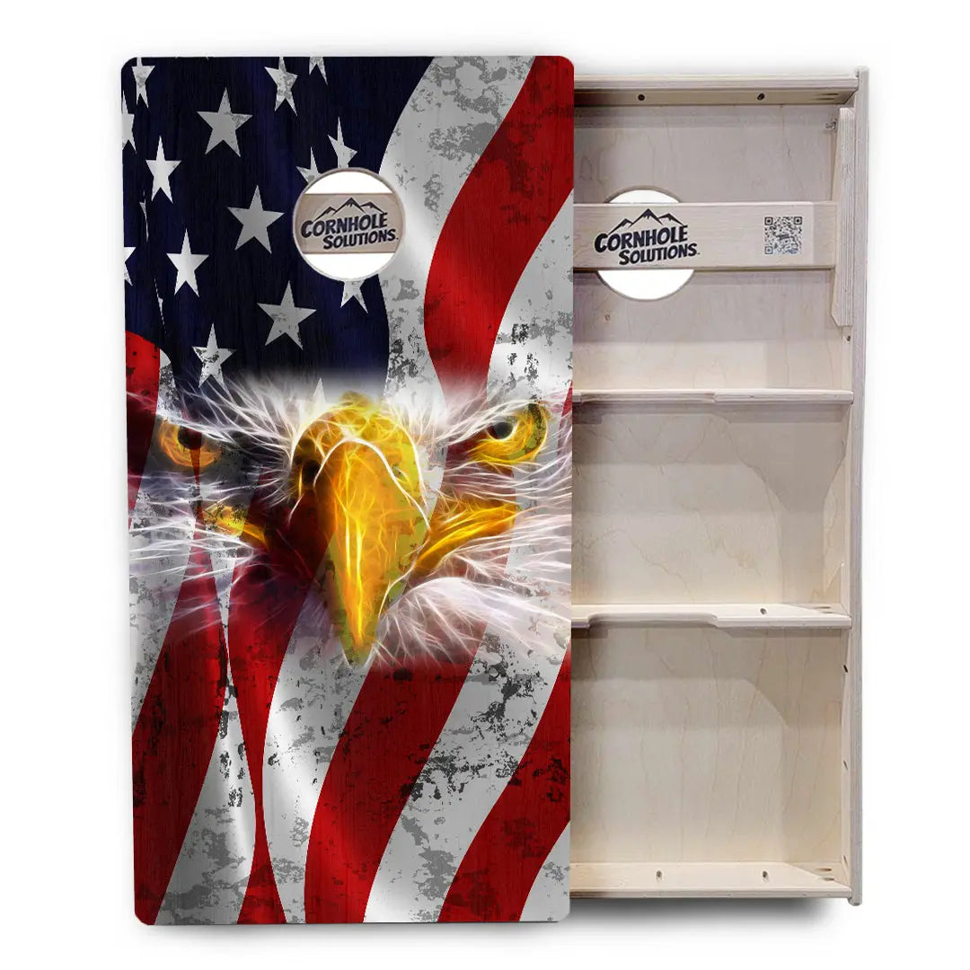 Electric Eagle Cornhole Boards - Professional Tournament Series by Cornhole Solutions, custom cornhole board detail photo 3